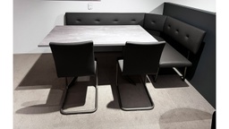 [18500..6 / 18499..8..10 / 2x 19186..8] Tisch mit Bank und 2 Stühle VALIENTE CALGARY CREA