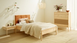 Bett mit Nachttisch Juna